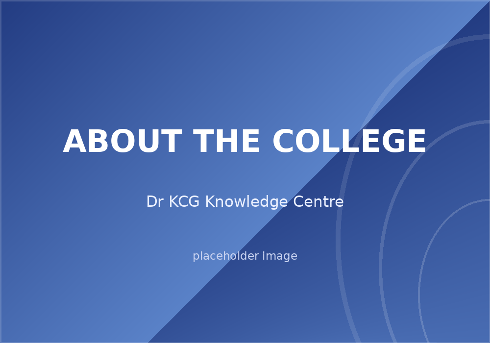 Dr KCG Knowledge Centre, Hindustan College of Arts & Science